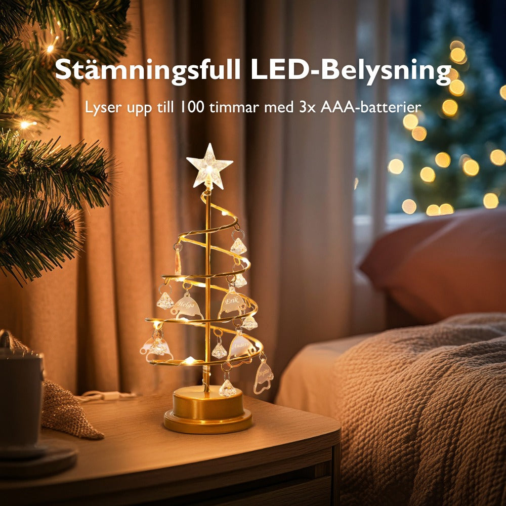 Familietre | Vakker Personalisert Julelampe