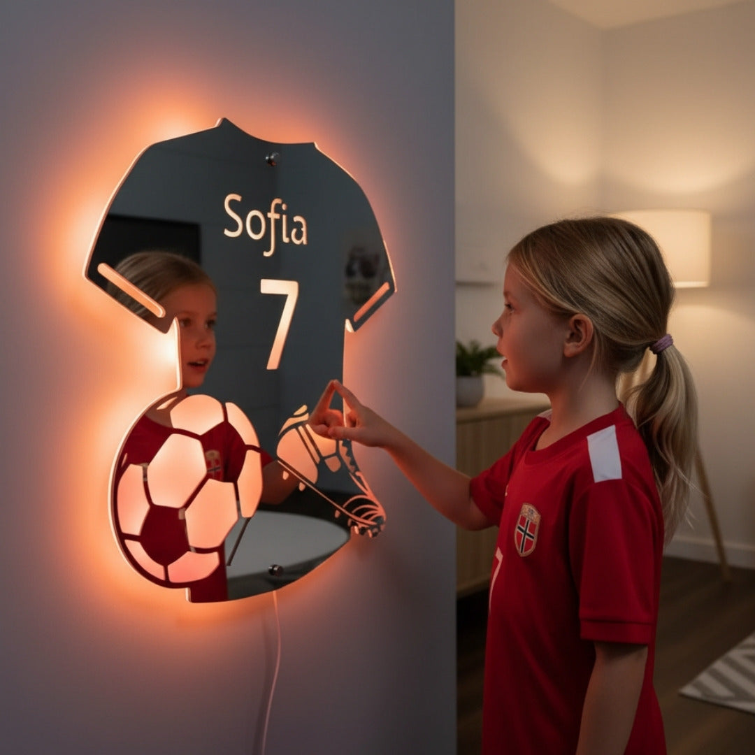 Jalkapalloilija | Henkilökohtainen LED-peili