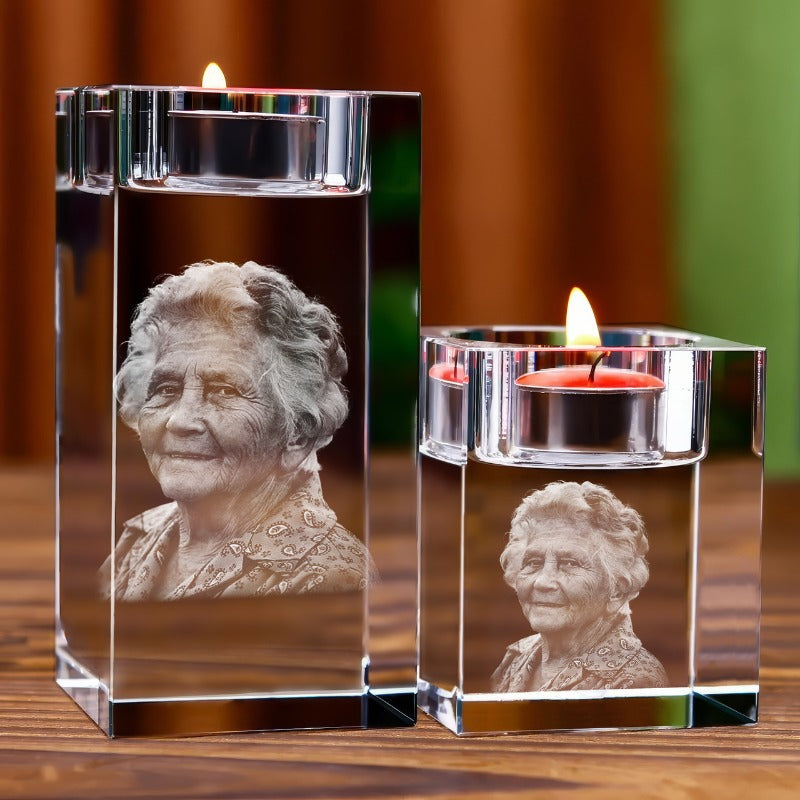 Fotokristall | Personlig Ljusstake