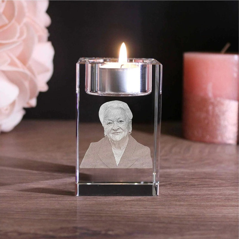 Photo crystal | Personal candle holder