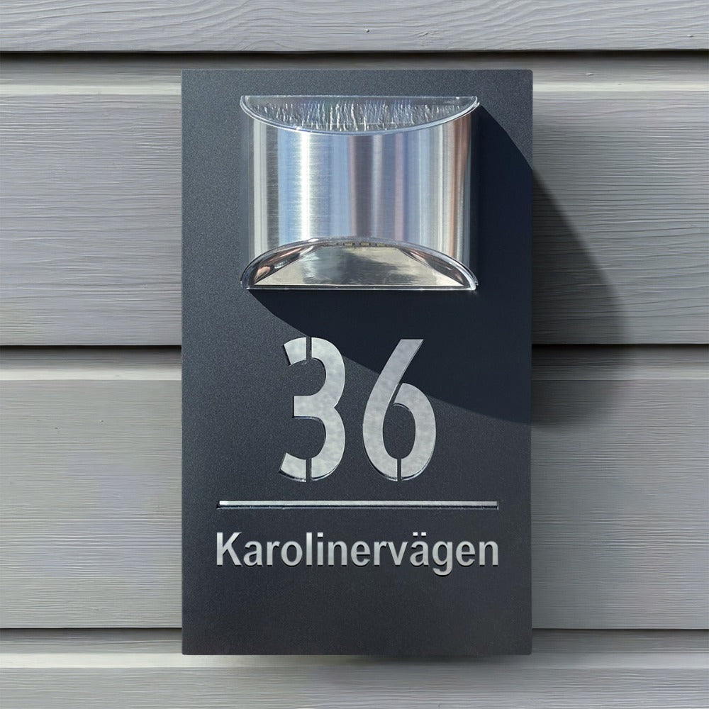 Person Solar Powered House Sign