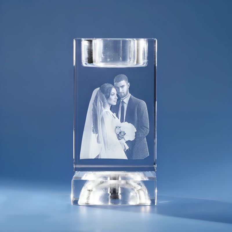 Photo crystal | Personal candle holder