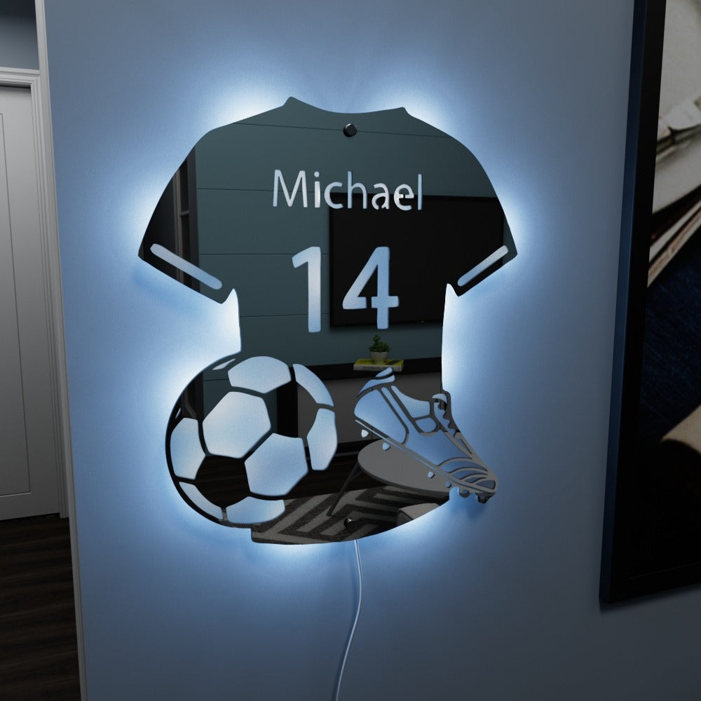Football Player | Personal LED Mirror