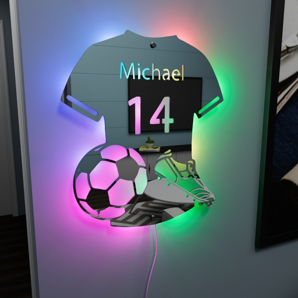Football Player | Personal LED Mirror
