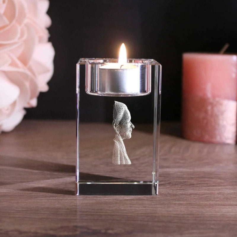 Photo crystal | Personal candle holder