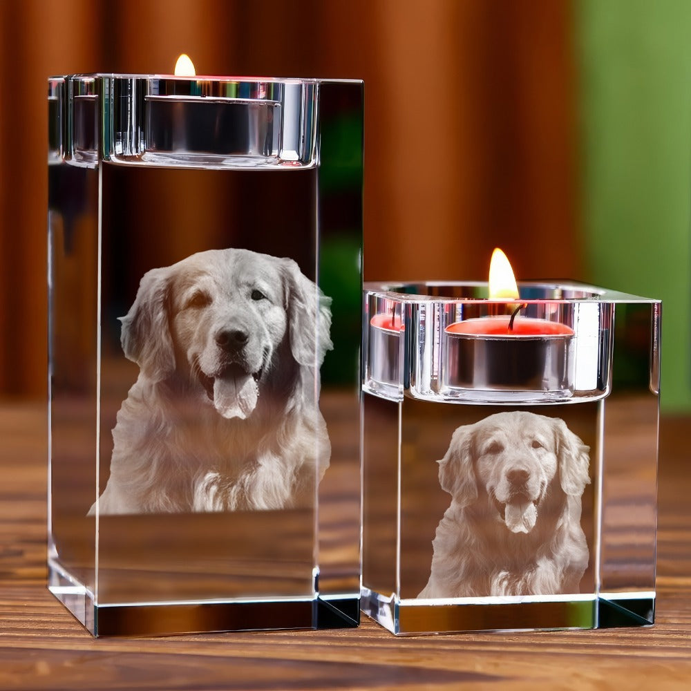 Photo crystal | Personal candle holder
