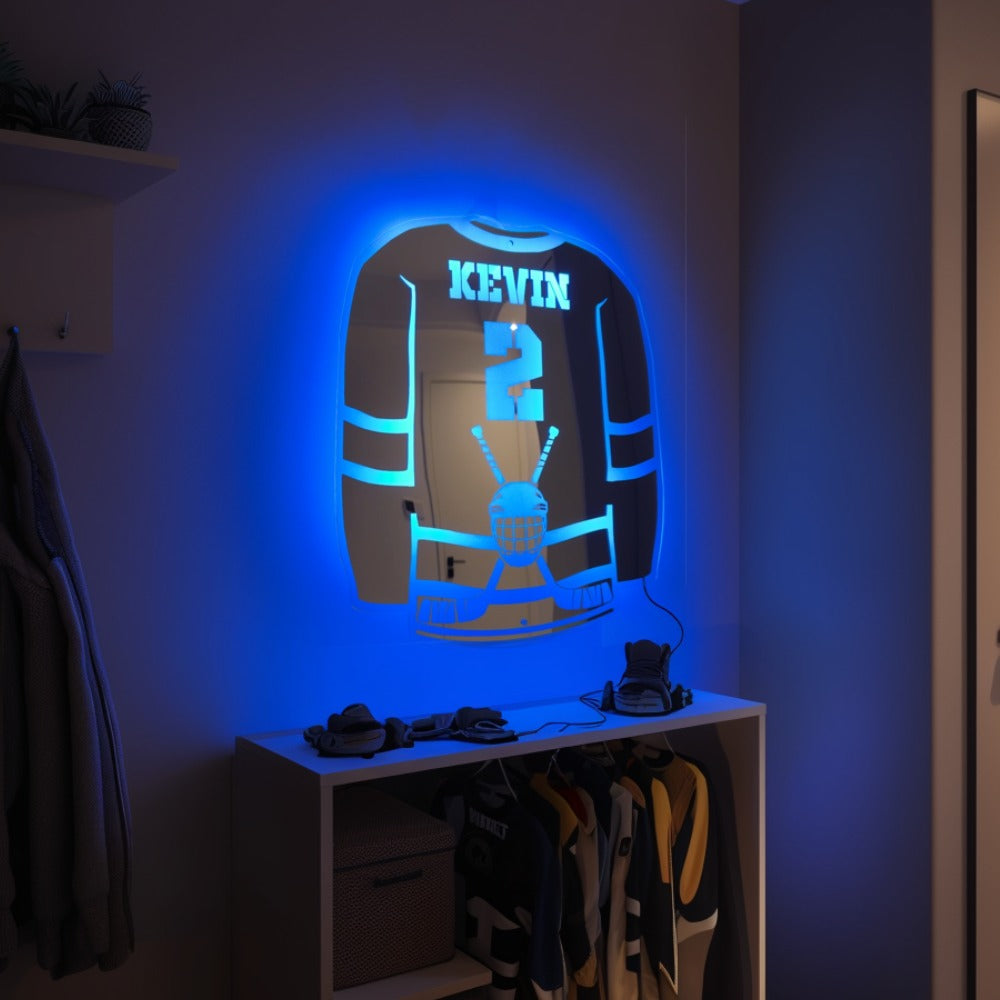 Jääkiekkoilija | Henkilökohtainen LED-peili