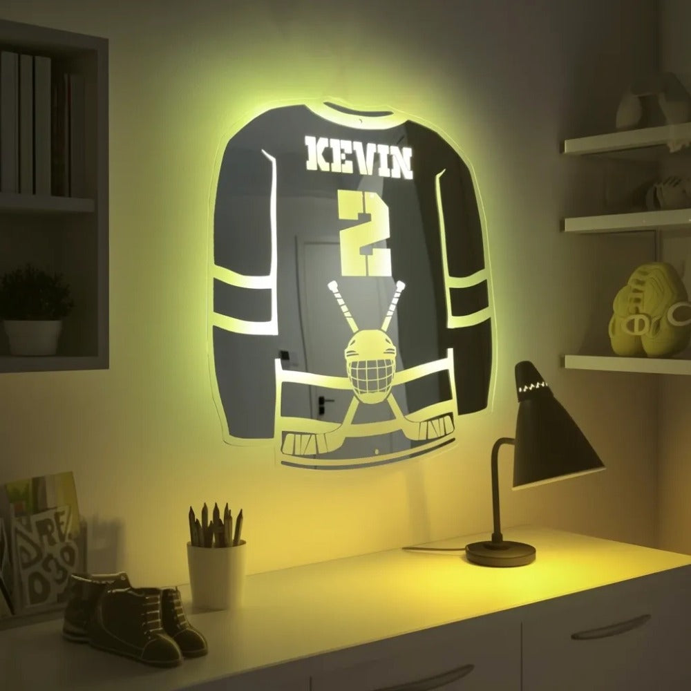 Jääkiekkoilija | Henkilökohtainen LED-peili
