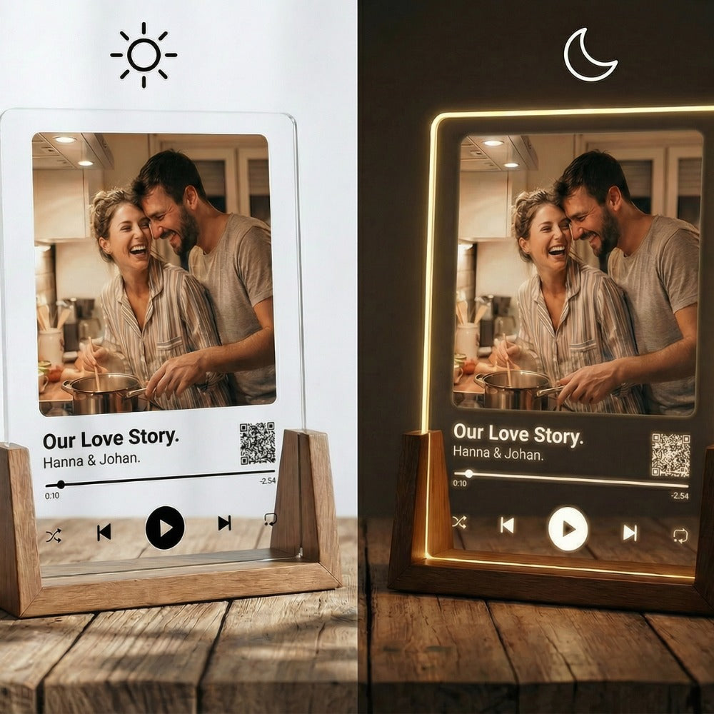 Musikkplakat med personlig sang