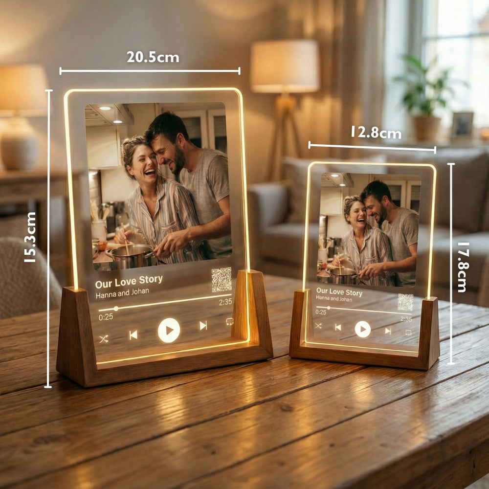 Musikkplakat med personlig sang